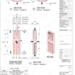 Precast Column Mould Drawing