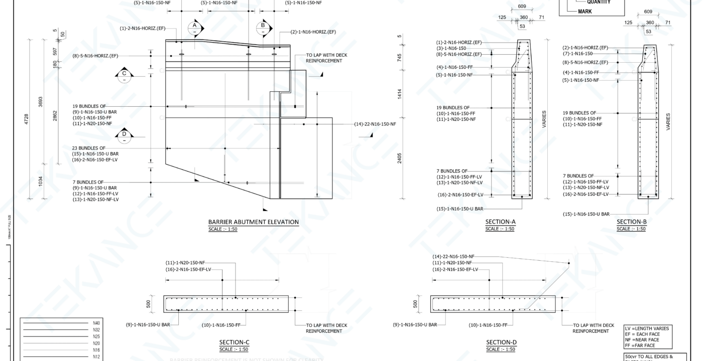 Abutment Rebar Detailing