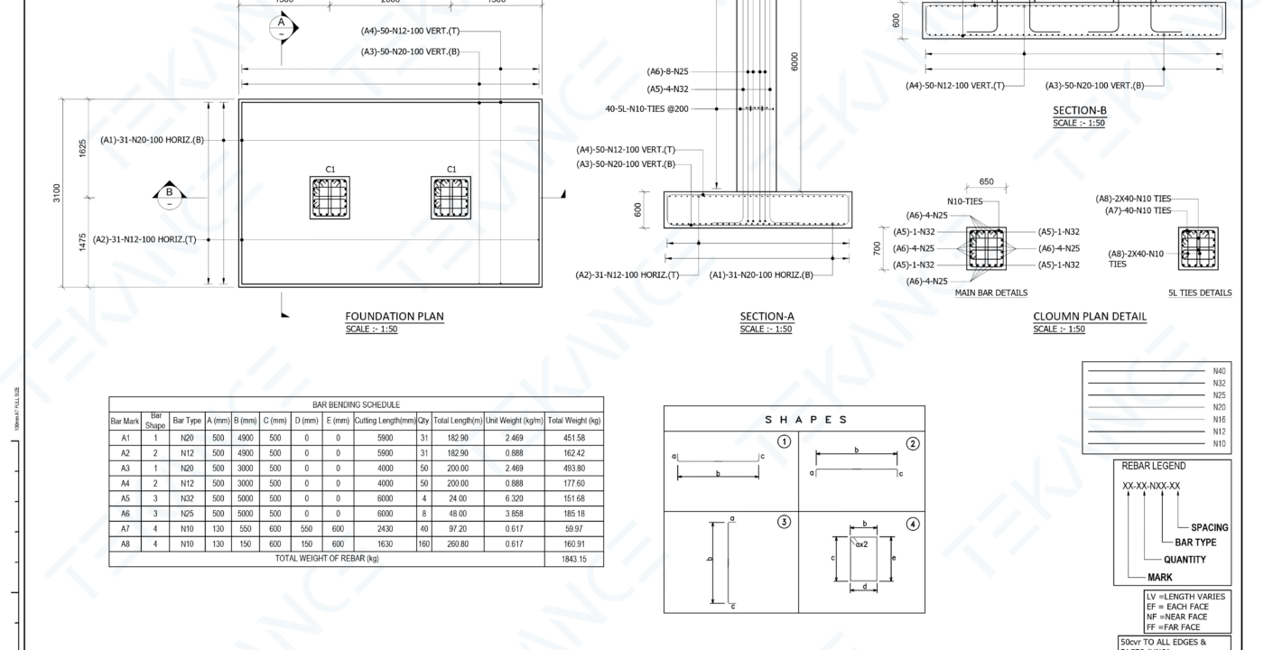 Column Rebar Detailing